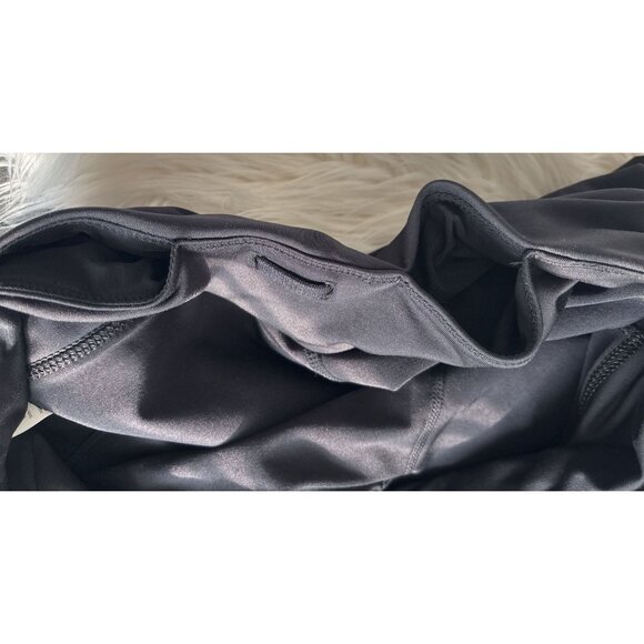 Athleta Women's Skort Black Laser‎ Run Brief Lined Mini Skirt Size Small Preppy - Picture 7 of 7